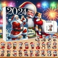thumbnail image 5 of 2024 Festive 2D Festive Home Set with Santa Hat Ornaments for Holiday Tree and Housewarming Celebrations, 5 of 8