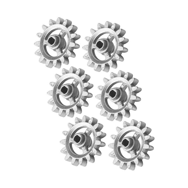 Bgsha 6 Pcs Engrenage de Cadre DIY Rotation Automatique Accessoires d'Outils de Barbecue Engrenage 7388 pour Barbecue en Plein Air