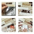 thumbnail image 5 of Clever Mosaics 12" x 12" Marble Vinyl Tiles, for Kitchen Backsplash 10 Pieces, 5 of 8