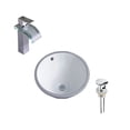 thumbnail image 1 of DROP Bath and Kitchen DR091092 Undermount Bathroom Sink Set, 1 of 5