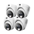 thumbnail image 1 of Cámara de seguridad Night Owl Add On con cable 4K HD Dome, paquete de 4, 1 of 7