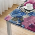thumbnail image 4 of HAOXIT Rose Flower Waterproof Picnic Party Rectangle Table Cloth Cover Decorations Fabric s Rectangle Home Dining Room Kitchen Decor 40*40, 4 of 7