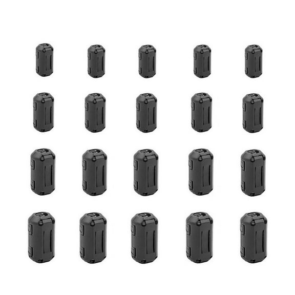 20pcs Ferrite Cores Noise Suppression Filter Ring Clips On Wire for RFI Cable