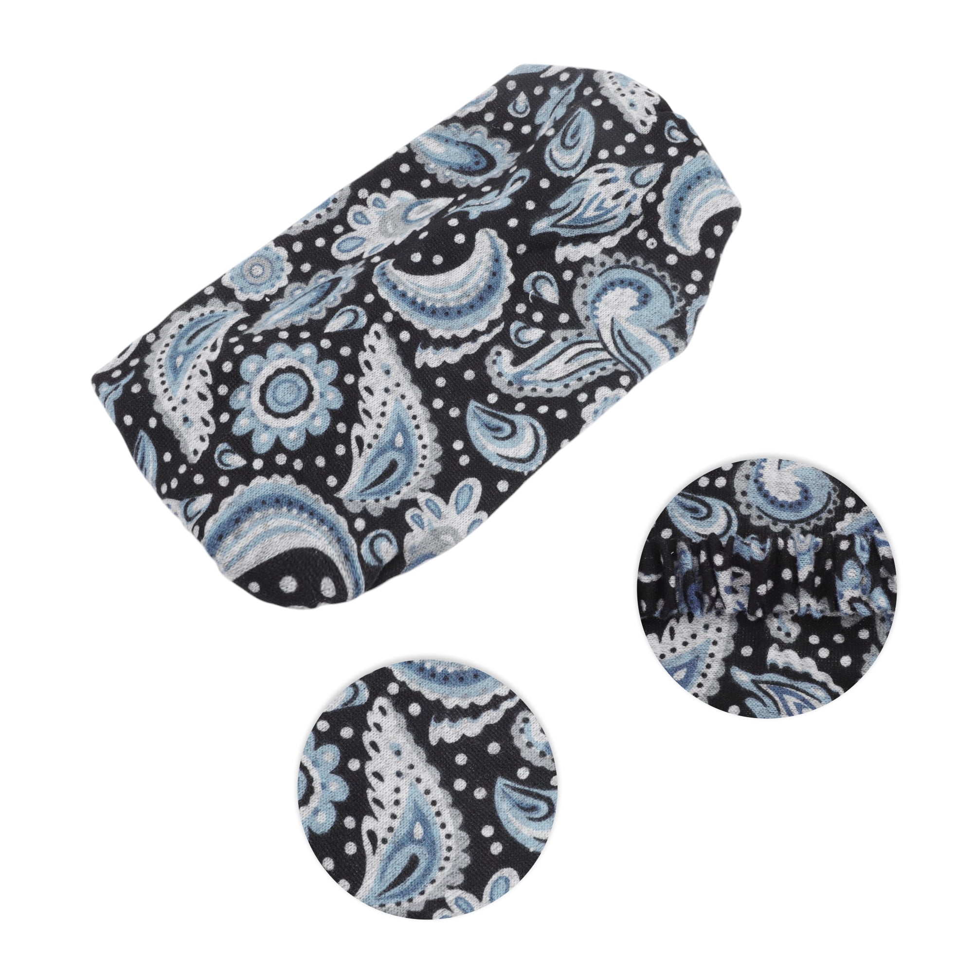 Unique Bargains 1pc Fashion Pattern Wide Headwrap10.24"x4.72" Blue