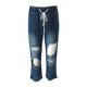 thumbnail image 5 of Vaqueros elásticos bootcut para mujer: pantalones vaqueros casuales acampanados para todas las estaciones, 5 of 6