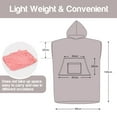 thumbnail image 3 of Tirrinia Surf Beach Changing Towel With Hood, Super Absorbent Microfiber Swim Robe Poncho for Men Women Bath Shower Pool, Navy, 3 of 7