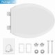 thumbnail image 5 of Elongated Toilet Seat 19in E x tra Largo Built-In Potty Trainer para Seguro & Robusto PP Quiet-Close Easy Install & Release, 5 of 5