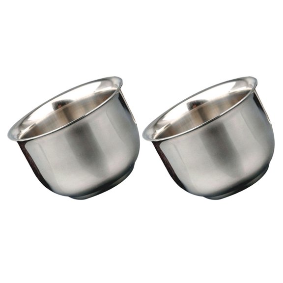 Set of 2 Stainless Steel Tumblers - Metal Mugs for Water, Beer, Coffee - Ideal for Bar, Home, Restaurant, Camping Use