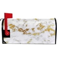 thumbnail image 5 of Coolnut Mailbox Cover Marble with Gold Post Mail Box Cover Magnetic Mail Wraps Cover Standard Size 20.7" L x 18" W, 5 of 5