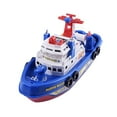 thumbnail image 3 of Flmtop Kids Music Light Water Spray Electric Marine Rescue Fire Boat Model Education Toy, 3 of 3