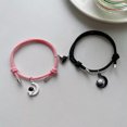 thumbnail image 6 of HOOUN Hand-woven Jewelry Accessories Magnet Couple Bracelets for Lovers-Black White, 6 of 8