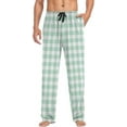 thumbnail image 4 of FREEAMG Red Checkered Gingham Tartan Men's Pajama Pants Sleepwear Lounge Pajama Bottoms, 4 of 7