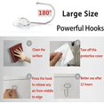thumbnail image 4 of Ganchos adhesivos grandes, juego de 10 ganchos de pared de gran tamaño para colgar colgadores de pared transparentes resistentes al agua JAMW Sencillez, 4 of 5