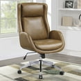 thumbnail image 4 of Blanchard Executive Office Chair in Nutmeg Faux Leather, 4 of 4