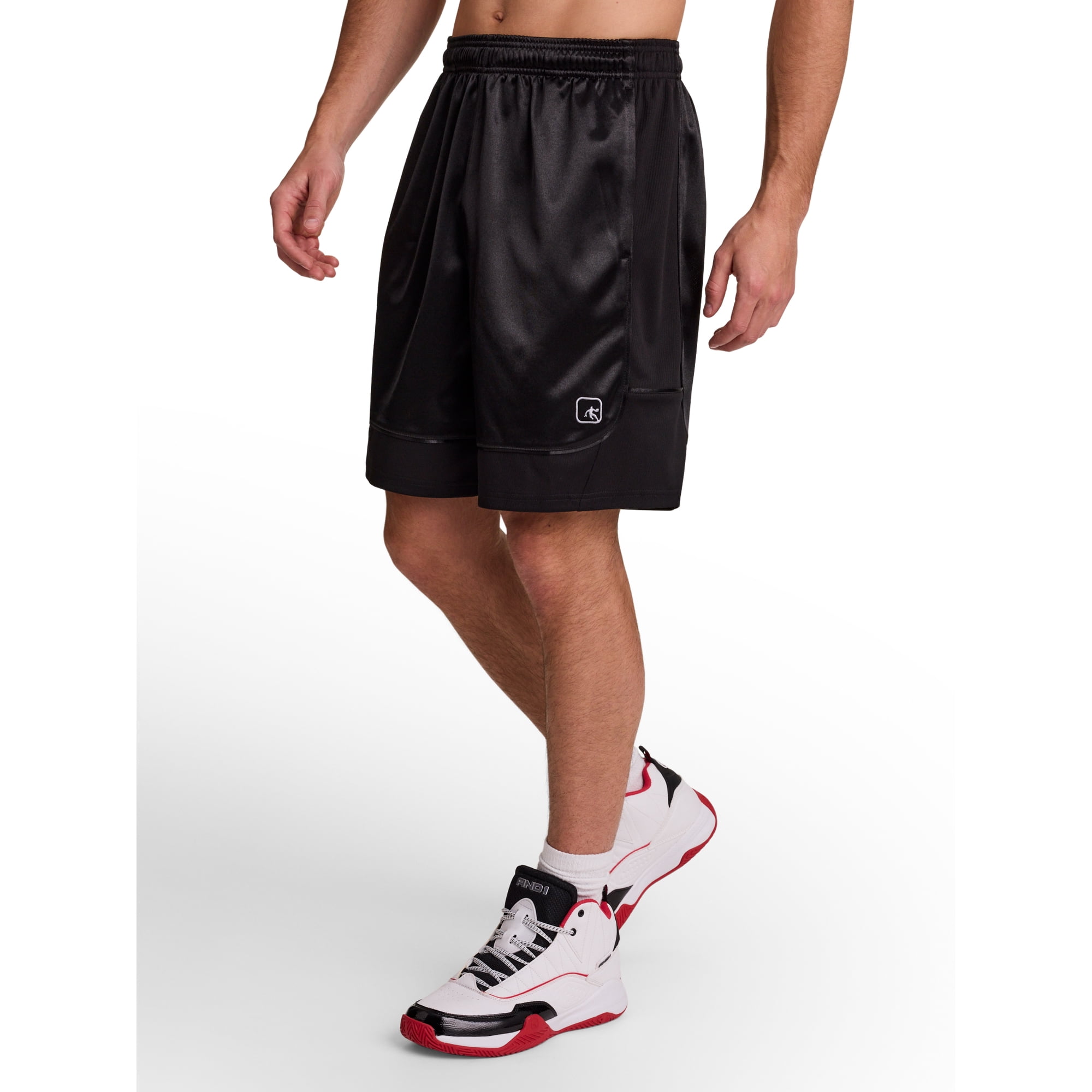 AND1 Men's and Big Men's All Court Short, 9" inseam, up to Size 5XL