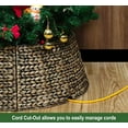 thumbnail image 6 of Rattan Christmas Tree Collar, Wicker Tree Skirt & Stand Base Cover24 inch, 6 of 6