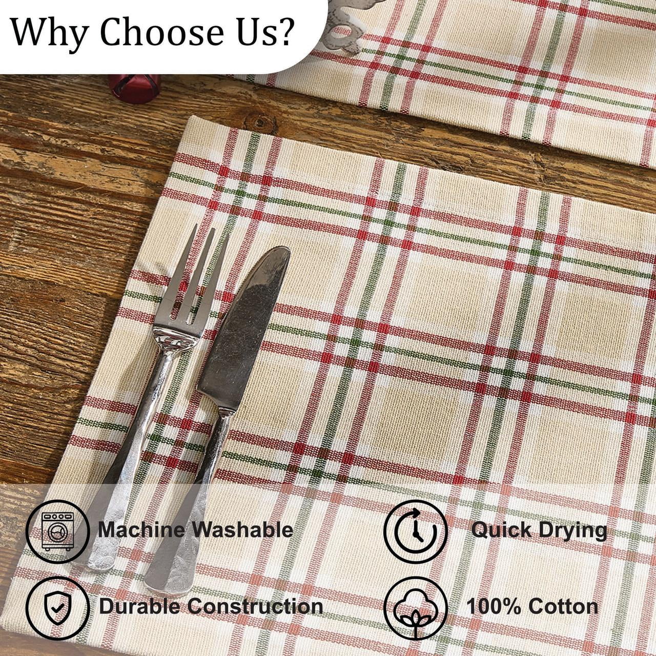 Park Designs Cozy Christmas Beige Placemat Set Of 4