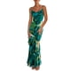 thumbnail image 1 of Vestido largo PRETTYGARDEN 2025 con estampado floral de verano verde XL, 1 of 8