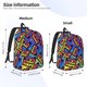 thumbnail image 2 of Fotbe Vintage Audio Cassettes Mochila de Lona con Estampado, Mochila Duradera, Mochila Versátil de Alta Calidad, Mochila Compacta Vintage-Small, 2 of 5