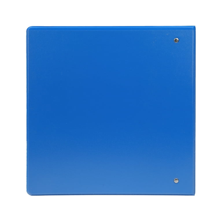  2 Inch 3 Ring Binder 2” Blue, Slant D-Ring 2 in Binder Clear  View Cover with 2 Inside Pockets, Heavy Duty Colored School Supplies Office  and Home Binders – by Enday : Office Products