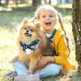 thumbnail image 5 of Easter Breathable Chiffon Yarn Dog Bandana Collar Pack of Two - Translucent Material 16x16x22.8in & 20.9x20.9x30in Size, 5 of 5