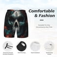 thumbnail image 3 of Daiia Butterfly Flower Skull Mens Swim Trunks Swim Shorts Quick Dry Swim Shorts with Mesh Lining Pockets-X-Large, 3 of 9