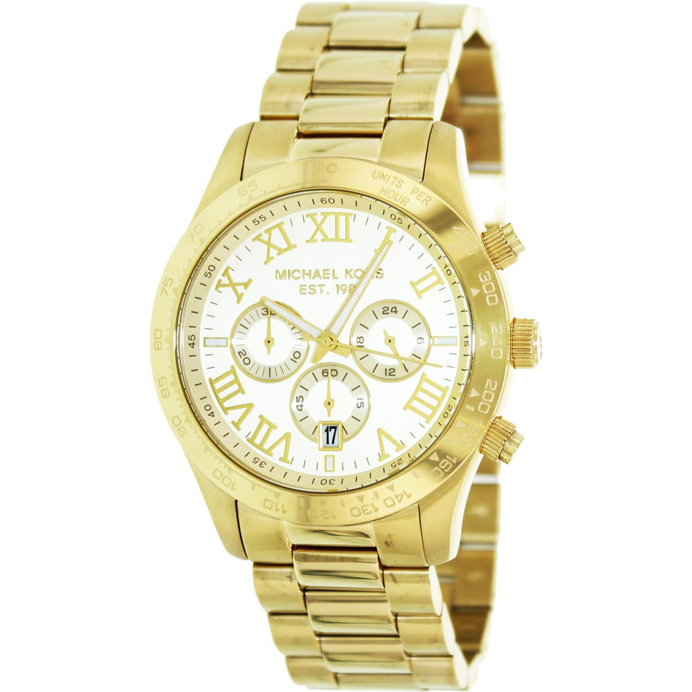 Michael Kors - Michael Kors Men's Layton Gold-Tone Chronograph Watch