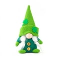thumbnail image 4 of 2 adornos de peluche de gnomos para el día de San Patricio, gnomos irlandeses verdes, decoración de elfos, adornos de trébol para la mesa del hogar escandinavos hechos a mano, lindos regalos para el, 4 of 5