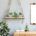 thumbnail image 4 of Juego de 3 plantas suculentas en macetas pequeñas, decoración de arreglos, plantas suculentas falsas verdes surtidas en macetas de madera rústicas para el baño de la sala de estar del hogar, 4 of 5