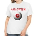 thumbnail image 2 of Eyeball Halloween Tops for Women Plus Size 1X 2X 3X 4X 5X Red Eye Shirt Halloween Costumes for Plus Size Women, 2 of 8
