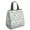 Dinosaur and Volcano, variant on Dinosaur and Volcano White Pattern Insulated Lunch Bag for Women Men, Large Portable Soft Cooler Tote, Thermal Food Storage Bag with Pearl Cotton, 8.66L, 8.75"x5.75"x9.5"