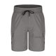 thumbnail image 5 of pstuiky Pantalones cortos de entrenamiento para hombre, Pantalones cargo casuales de moda para hombre, hasta la rodilla, lisos, con bolsillos, rectos, botones y cremallera. Pantalones cortos cargo, 5 of 6