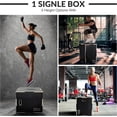 thumbnail image 3 of LLLLZASD  3 in 1 Non-Slip Wooden Plyo Box Jump Exercise Platform, Plyometric Workout Equipment for Home Gym, Training Step Box, Black, Multiple Sizes, 3 of 10