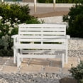 thumbnail image 2 of Wildridge Classic Glider, White - Outdoor Weather Resistant Recycled HDPE Glider for Porch, Patio, Deck, 2 of 4