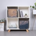 thumbnail image 3 of Collapsible Oxford Fabric Storage Cubes with Handles, Large Mid Foldable Oxford Cloth Bins Set of 2/6, Closet Organizers for Shelves Clothes Home Kitchen Toy - Starry Sky, 3 of 7