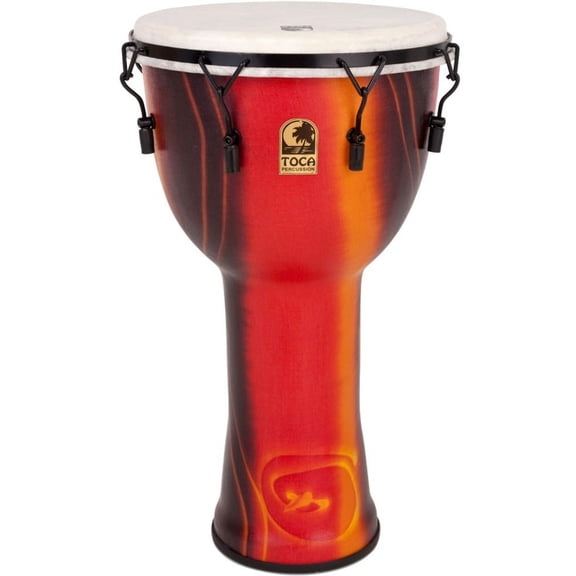 Toca Percussion Freestyle Mechanically Tuned 14'' Djembe with Bag