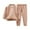 Khaki, variant on Mikilon Kids Hoodless Sweatshirts Sets Size 2-15 Years with Long Sleeve Round neck Tops ,Long Pants Versatlie Warm Sets