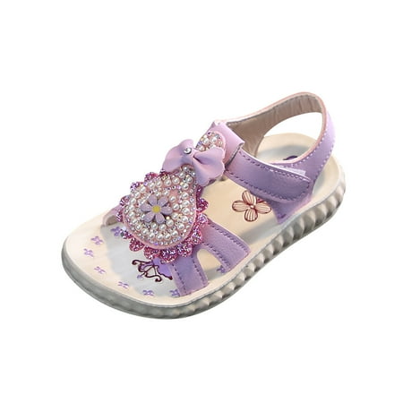 

Pimfylm Boys Baby Sandals Toddler Boys boy s Sandals with Back Strap for Kids Slides Beach Swim Water Shoes Purple 9.5