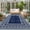 Blue, variant on Gray Round Living Room Rugs 3.3 ft, Boho Diamond Pattern Border Rustic Southwestern Washable Area Rug with Non-Slip Sturdy Edge Binding Round Front Door Mat Floor Carpet for Entryway