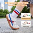 thumbnail image 4 of Toddler Barefoot Shoes, Wide Toe Box Zero Drop Sneakers for Boys Kids, Hook-and-Loop Non-Slip Walking Shoes White T7, 4 of 7