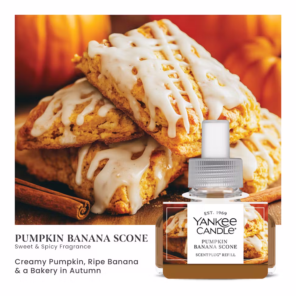 thumbnail image 4 of Yankee Candle Farmhouse Lantern with Light Scent-Plug Diffuser Unit with a Pumpkin Banana Scone Home Fragrance Electric Refill, 4 of 4