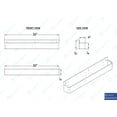 thumbnail image 7 of 36″ Single Tier Stainless Steel Speed Rail Rack, 7 of 7