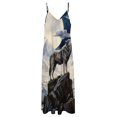 thumbnail image 3 of Wolves in The Moonlight Fine Art Sleeveless Dress Summer Dress Woman 2025, 3 of 6