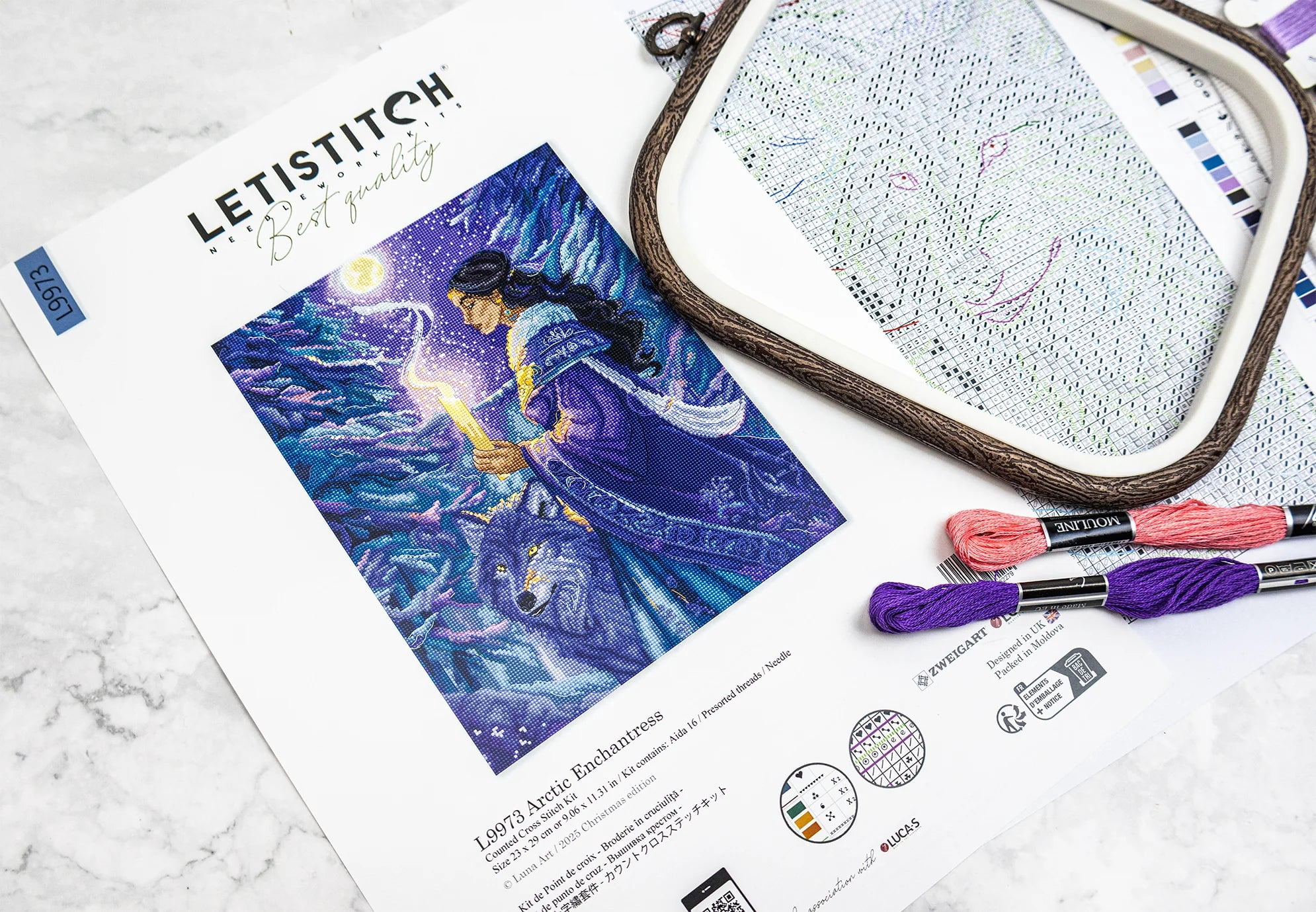 Arctic Enchantress L9973 Counted Cross Stitch Kit
