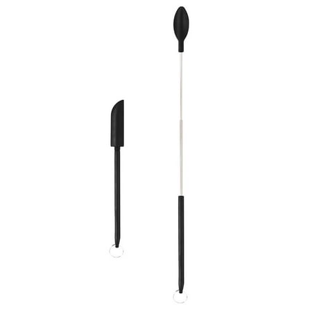 

Fovolat Small Silicone Spatula|2pcs Mini Silicone Telescopic Spatula and Scooping Spoon|Heat-Resistant Mini Silicone Spatula for Cooking Mixing Stirring