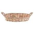 thumbnail image 4 of Vintiquewise QI003546.S 4 x 16 x 9.5 in. Seagrass Fruit Bread Basket Tray with Handles, Brown - Small, 4 of 6