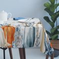 thumbnail image 4 of Blue Pumpkins Fall Table Cloth Waterproof Tablecloths, Thanksgiving Coastal Eucalyptus Leaves Tablecloth Dining Table Cover for Kitchen Party Tabletop Outdoor, Rectangle Tablecloth 54x108 Inch, 4 of 9