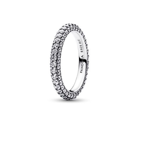 Pandora Anillo De Una Sola Fila pandoraes De Plata Esterlina 925 De Alta Calidad Para Mujeres DIY