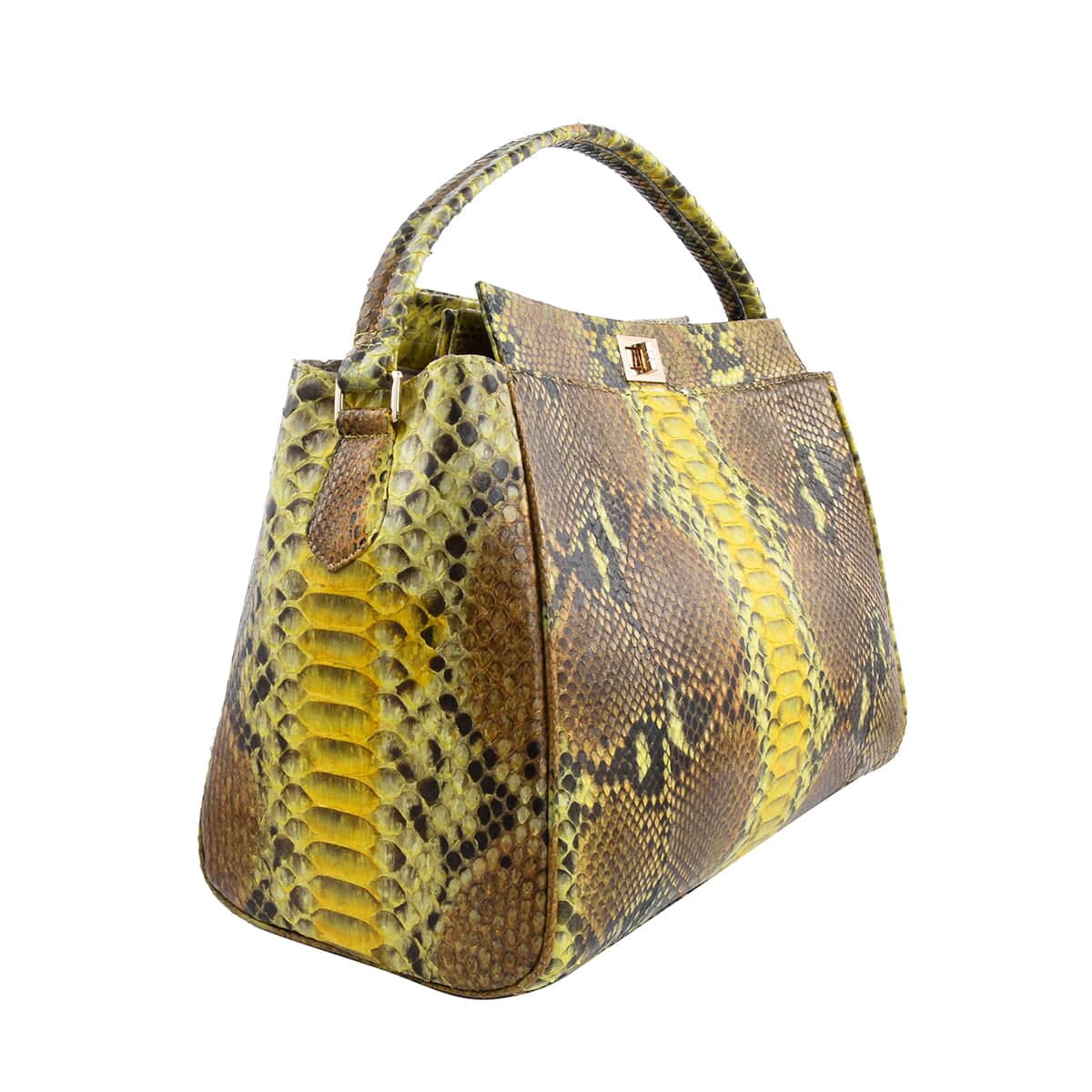 Malette python handbag Hermès Yellow in Python - 29704704