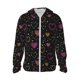 thumbnail image 1 of Balery Heart and Stars Sudadera ligera de manga larga con capucha y protección solar UPF 50+ para hombre y mujer, ideal para pesca y running-3X-Large, 1 of 7